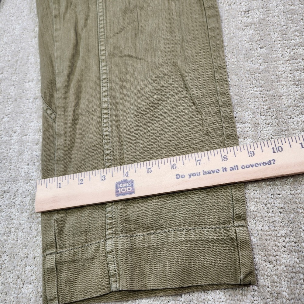 Free People Pants Women XS Tahiti Pull On Cargo Green Baggy Heritage Paratrooper - Picture 7 of 12